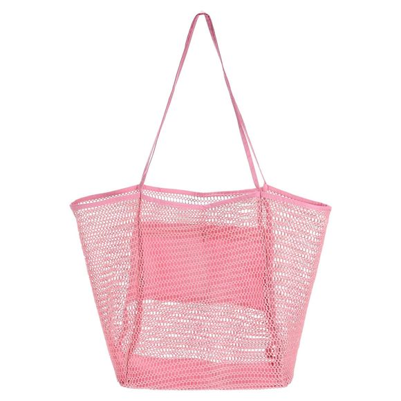 Mesh Beach Tote Bag, 1Pcs 14" X 6" X 15" Multi-Purpose Beach Bags, Waterproof : - Picture 1 of 6